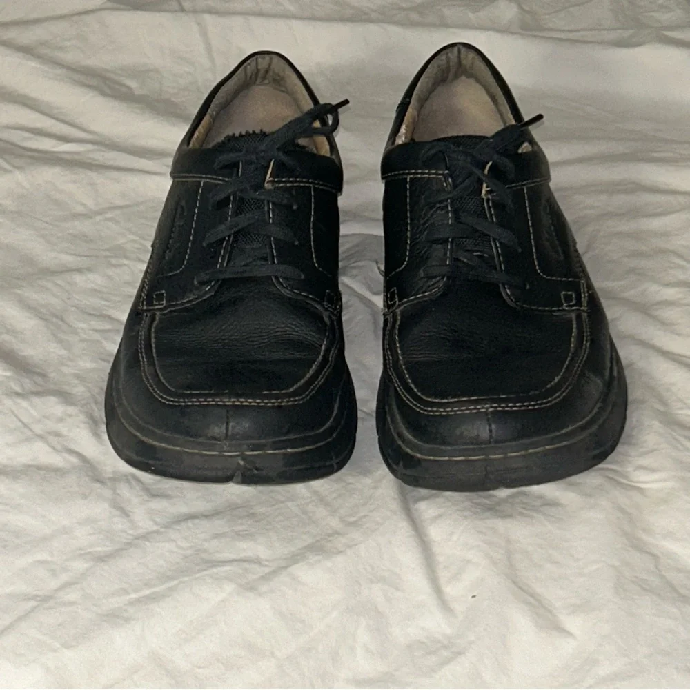 Clarks XTR Lite Black Oxfords Classic Dress Shoes Size 10M - Picture 2 of 8